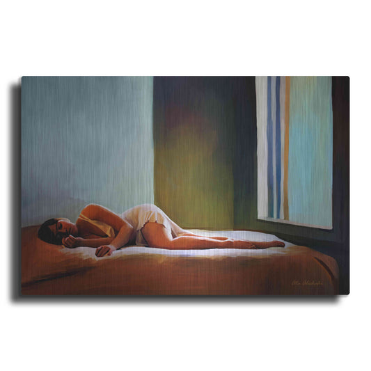 Luxe Metal Art 'Sleeping Lady' by Ata Alishahi, Metal Wall Art