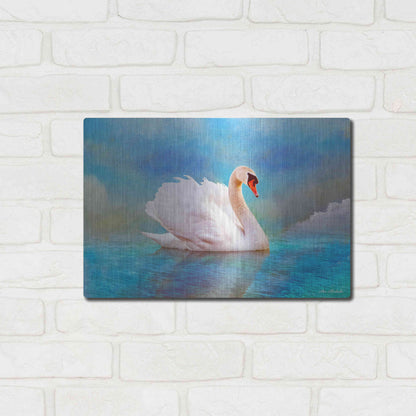 Luxe Metal Art 'Swab 8B' by Ata Alishahi, Metal Wall Art,16x12