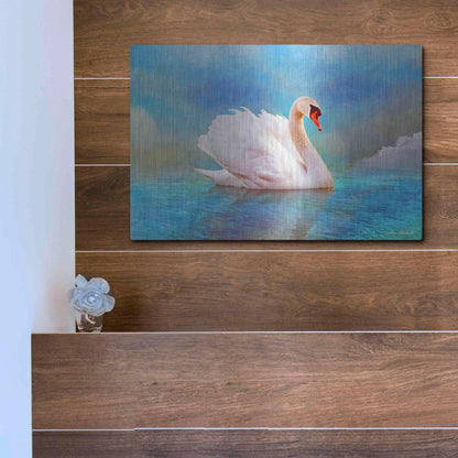 Luxe Metal Art 'Swab 8B' by Ata Alishahi, Metal Wall Art,16x12