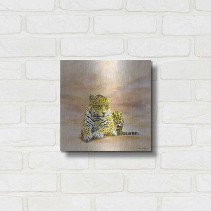 Luxe Metal Art 'The Leopard 2A' by Ata Alishahi, Metal Wall Art,12x12