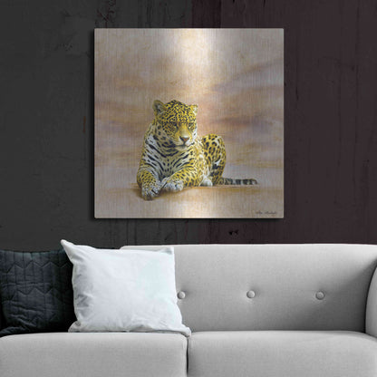 Luxe Metal Art 'The Leopard 2A' by Ata Alishahi, Metal Wall Art,36x36