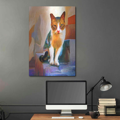 Luxe Metal Art 'Cat 1A' by Ata Alishahi, Metal Wall Art,24x36