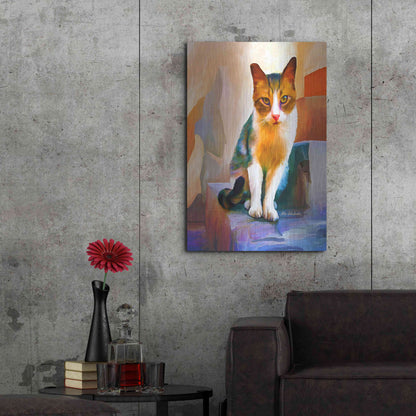 Luxe Metal Art 'Cat 1A' by Ata Alishahi, Metal Wall Art,24x36