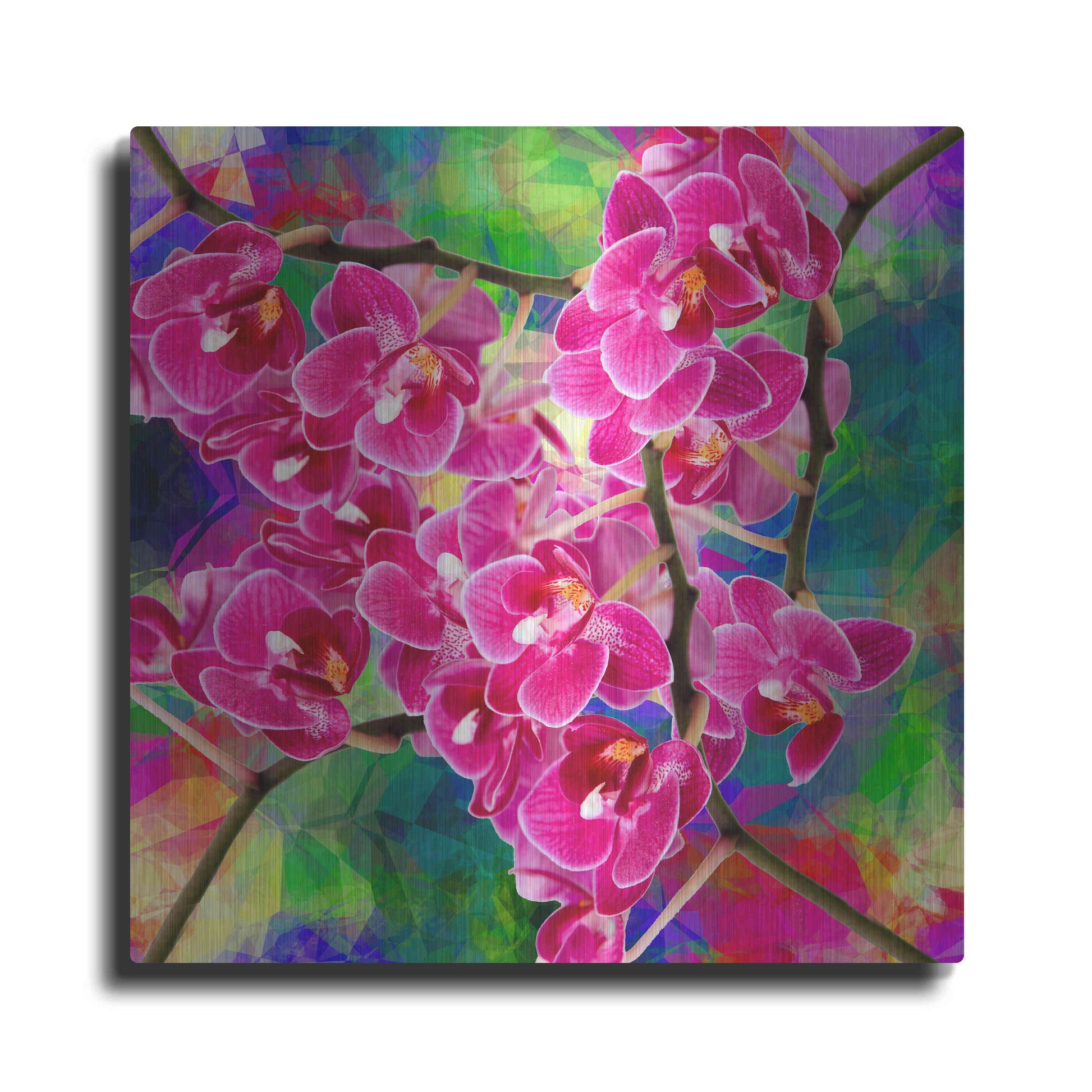 Luxe Metal Art 'Flower Spring 2' by Ata Alishahi, Metal Wall Art