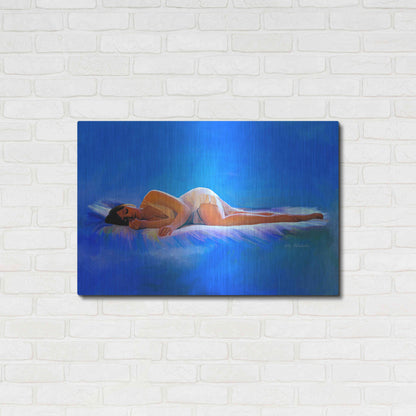 Luxe Metal Art 'In Bed' by Ata Alishahi, Metal Wall Art,36x24