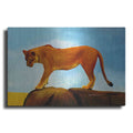 Luxe Metal Art 'Lioness On A Rock 1' by Ata Alishahi, Metal Wall Art
