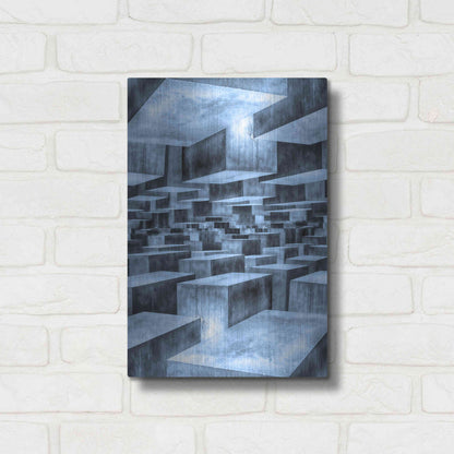 Luxe Metal Art 'No Way Out' by Ata Alishahi, Metal Wall Art,12x16