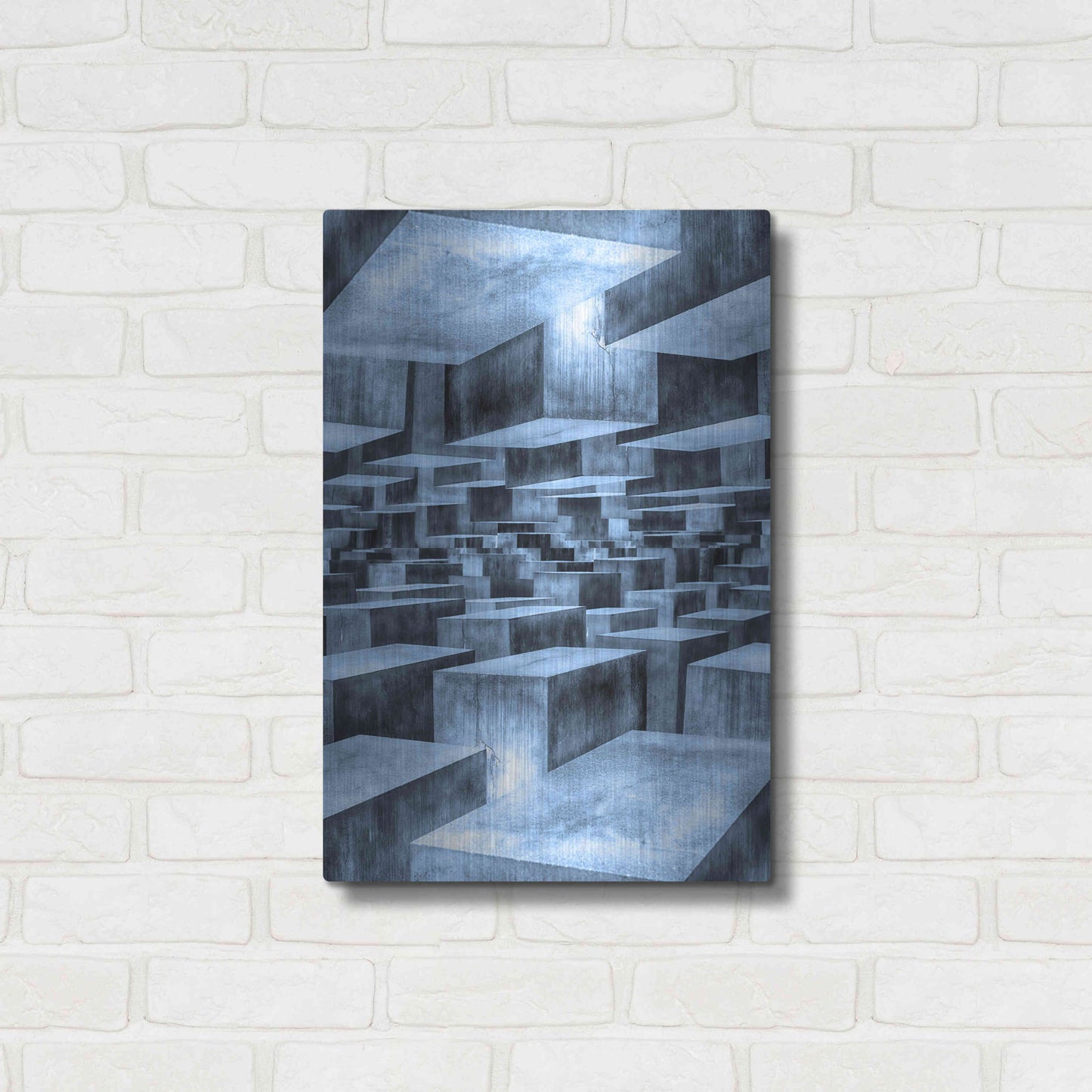 Luxe Metal Art 'No Way Out' by Ata Alishahi, Metal Wall Art,16x24