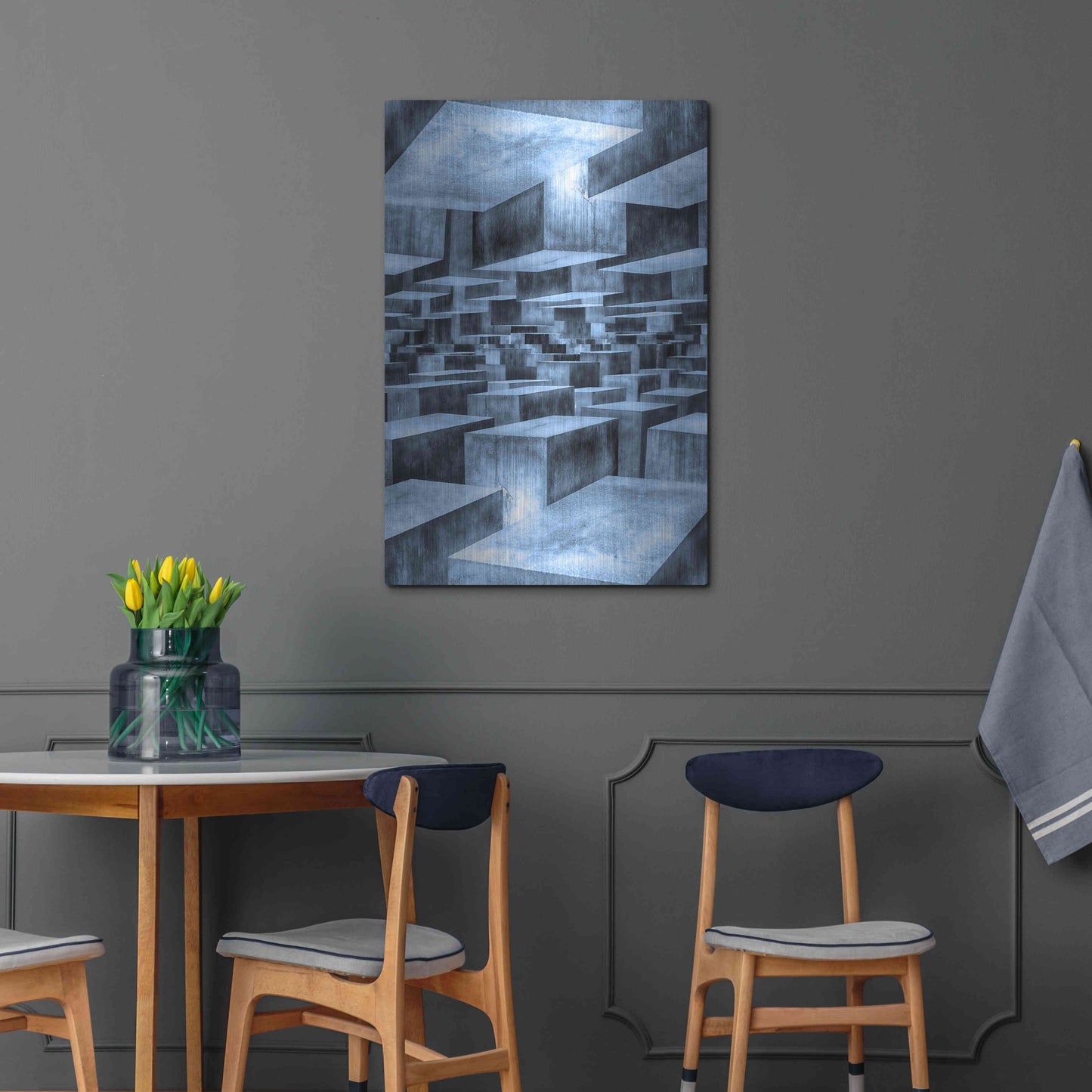 Luxe Metal Art 'No Way Out' by Ata Alishahi, Metal Wall Art,24x36