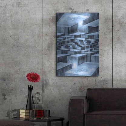 Luxe Metal Art 'No Way Out' by Ata Alishahi, Metal Wall Art,24x36
