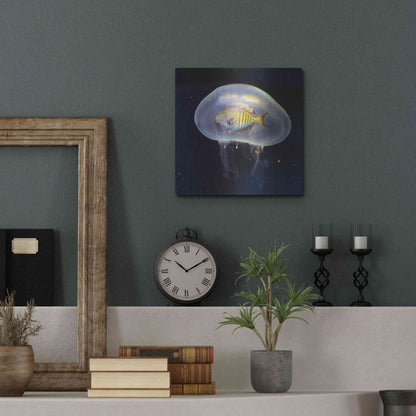 Luxe Metal Art 'No Way' by Ata Alishahi, Metal Wall Art,12x12