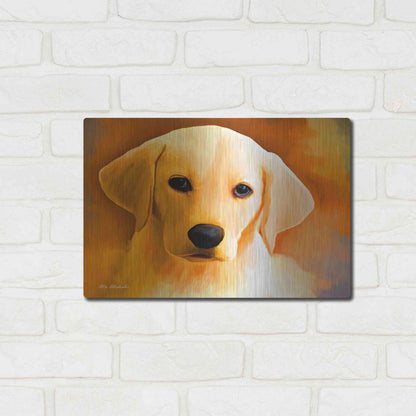 Luxe Metal Art 'Puppy' by Ata Alishahi, Metal Wall Art,16x12