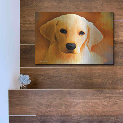 Luxe Metal Art 'Puppy' by Ata Alishahi, Metal Wall Art,16x12