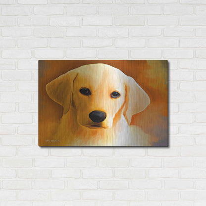 Luxe Metal Art 'Puppy' by Ata Alishahi, Metal Wall Art,36x24