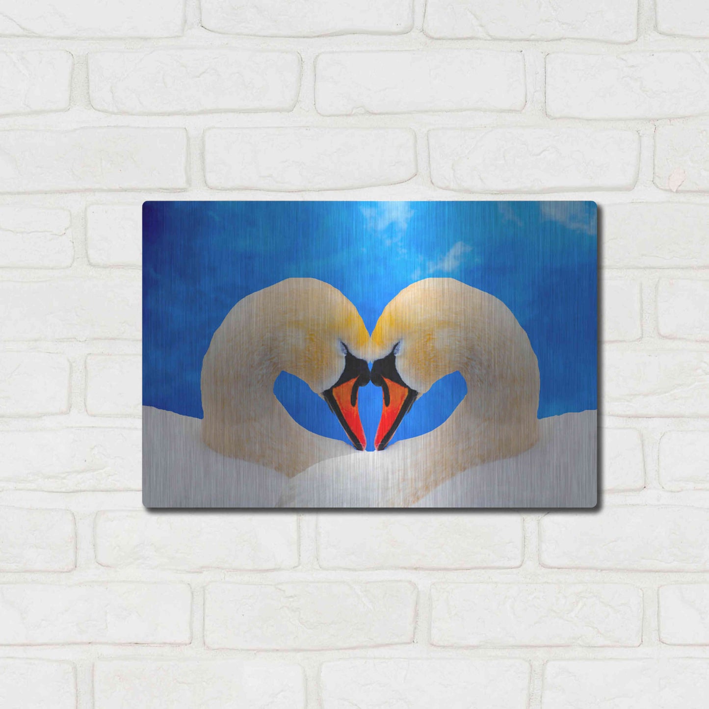 Luxe Metal Art 'Soul mate' by Ata Alishahi, Metal Wall Art,16x12