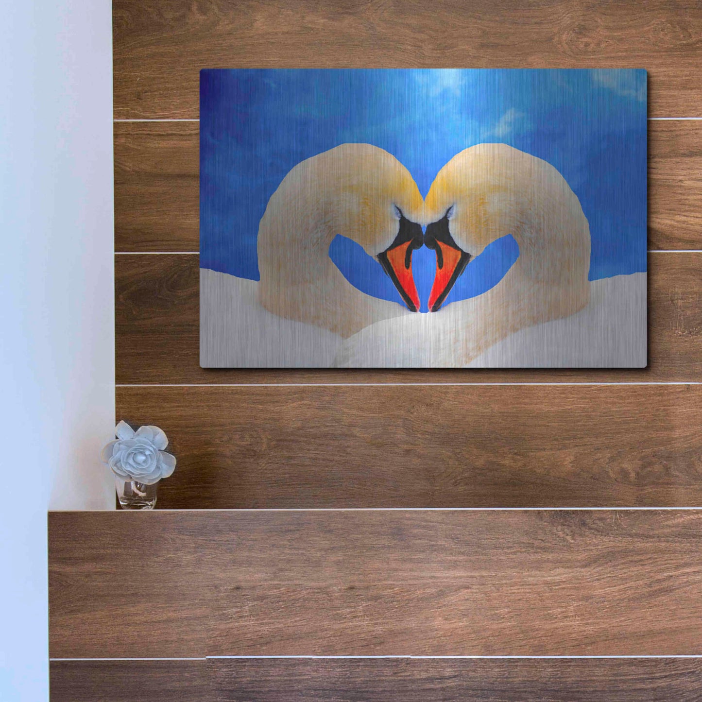 Luxe Metal Art 'Soul mate' by Ata Alishahi, Metal Wall Art,16x12