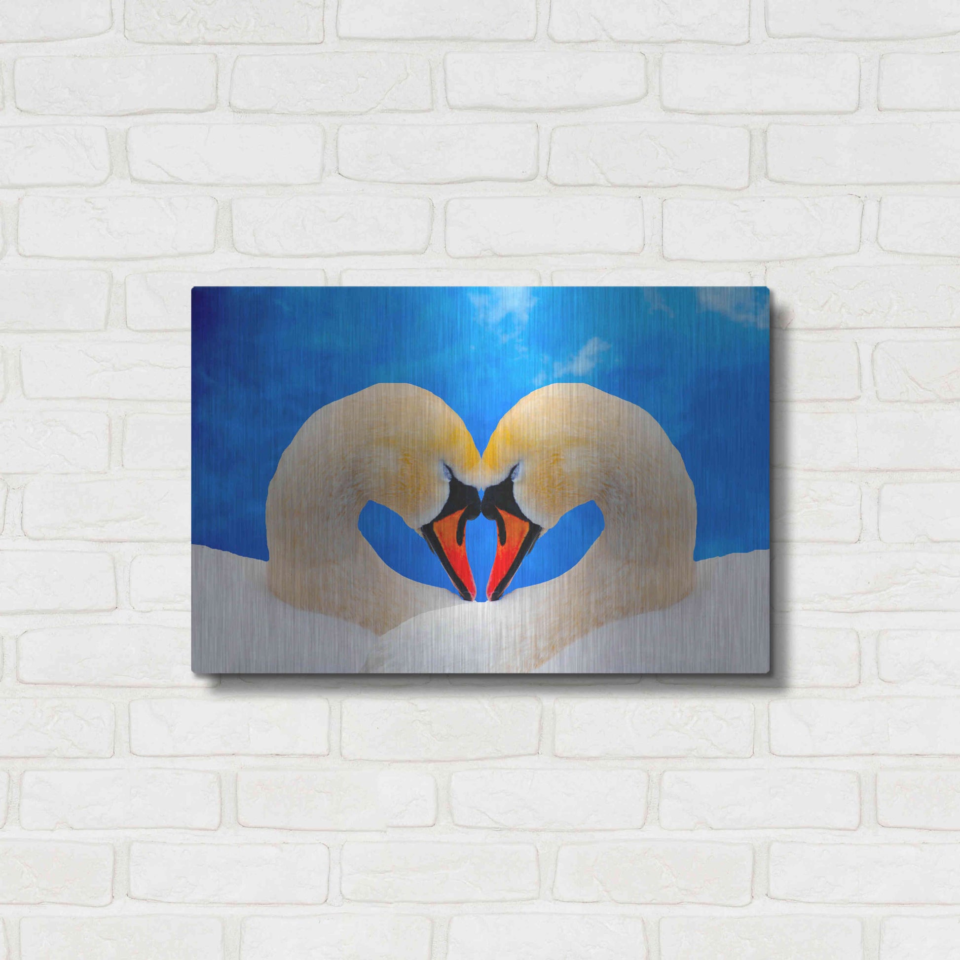 Luxe Metal Art 'Soul mate' by Ata Alishahi, Metal Wall Art,24x16