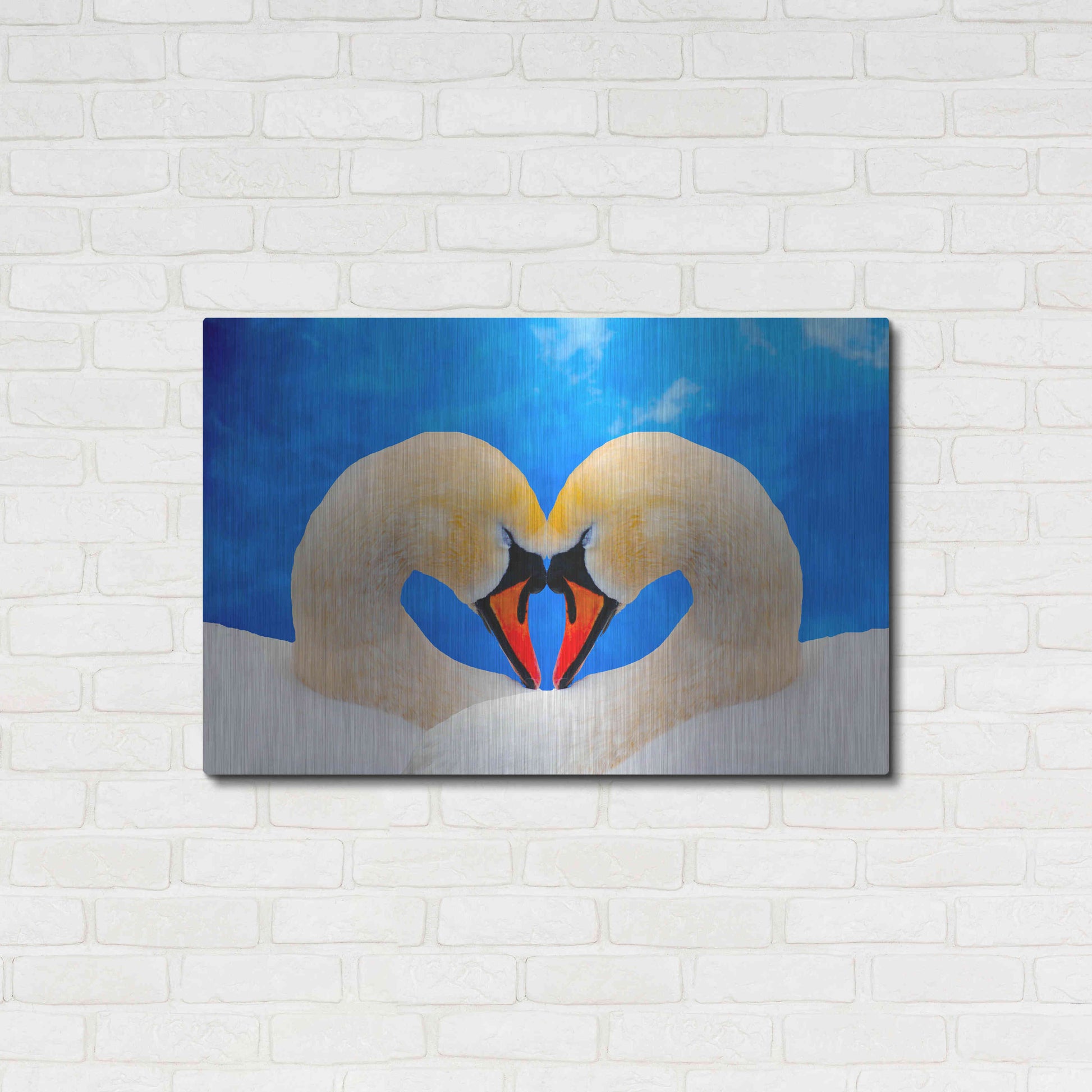 Luxe Metal Art 'Soul mate' by Ata Alishahi, Metal Wall Art,36x24