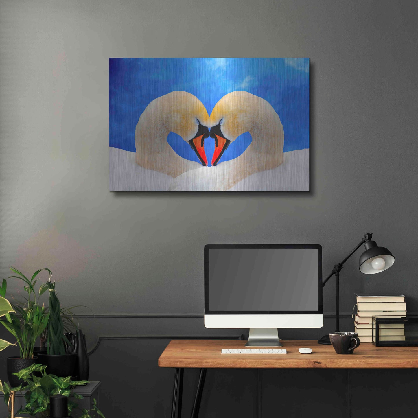 Luxe Metal Art 'Soul mate' by Ata Alishahi, Metal Wall Art,36x24