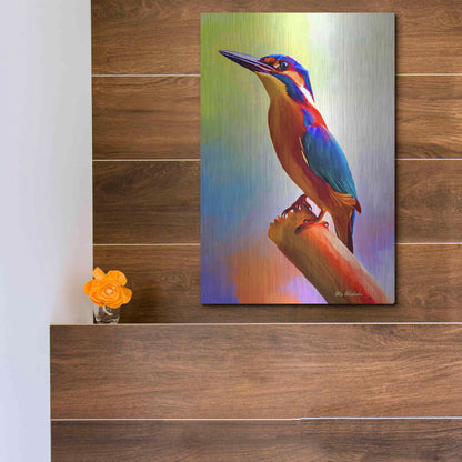 Luxe Metal Art 'Tiny Bird' by Ata Alishahi, Metal Wall Art,12x16