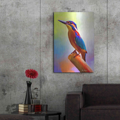 Luxe Metal Art 'Tiny Bird' by Ata Alishahi, Metal Wall Art,24x36