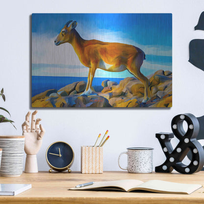 Luxe Metal Art 'Wild Life 2' by Ata Alishahi, Metal Wall Art,16x12