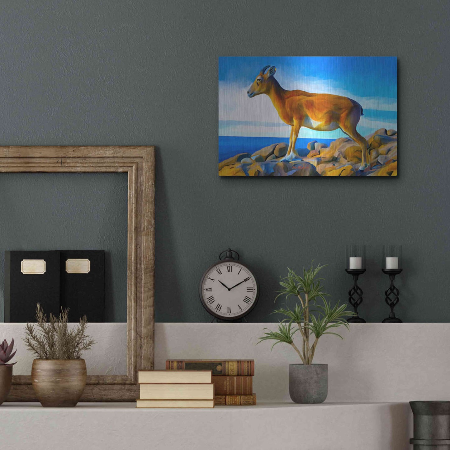 Luxe Metal Art 'Wild Life 2' by Ata Alishahi, Metal Wall Art,16x12