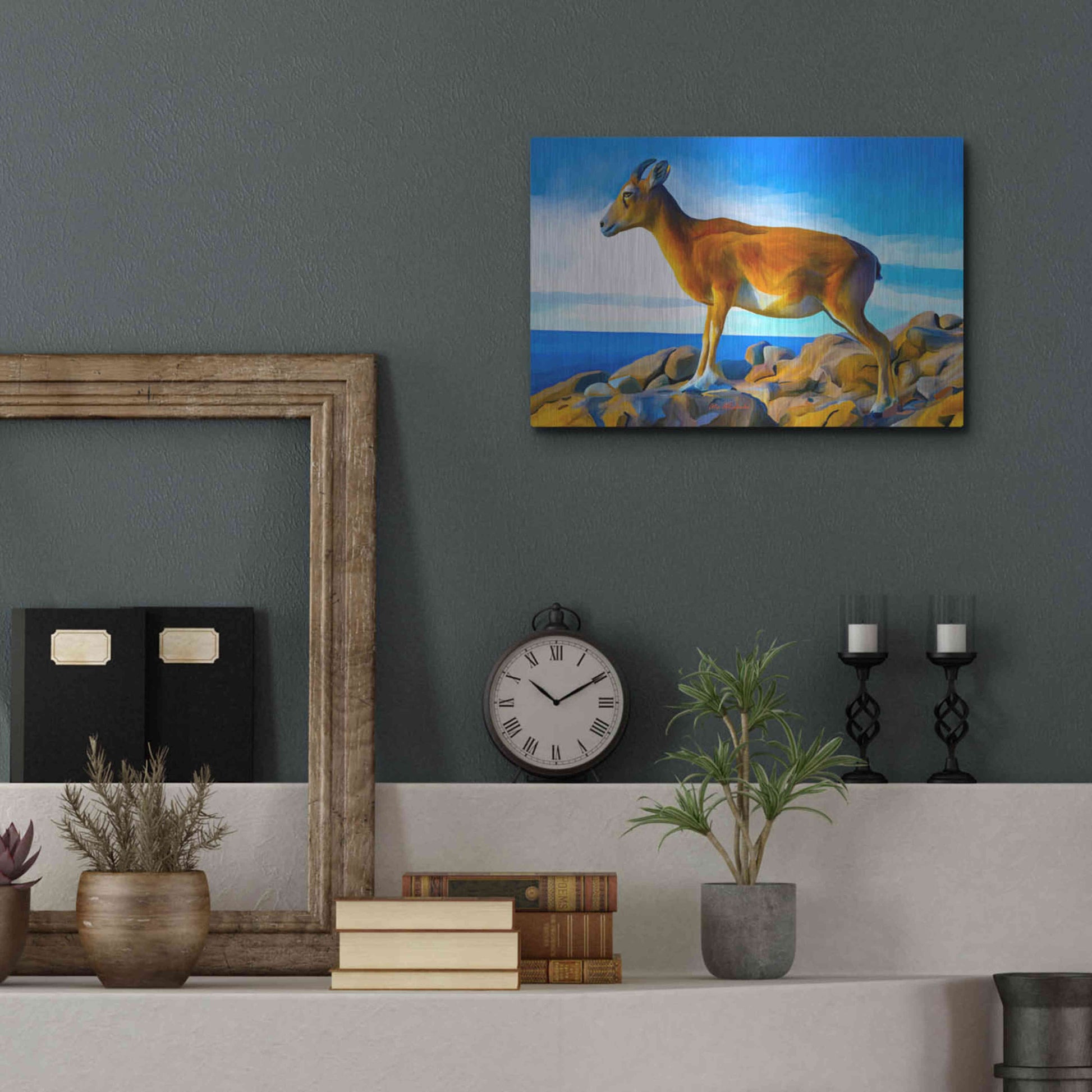 Luxe Metal Art 'Wild Life 2' by Ata Alishahi, Metal Wall Art,16x12