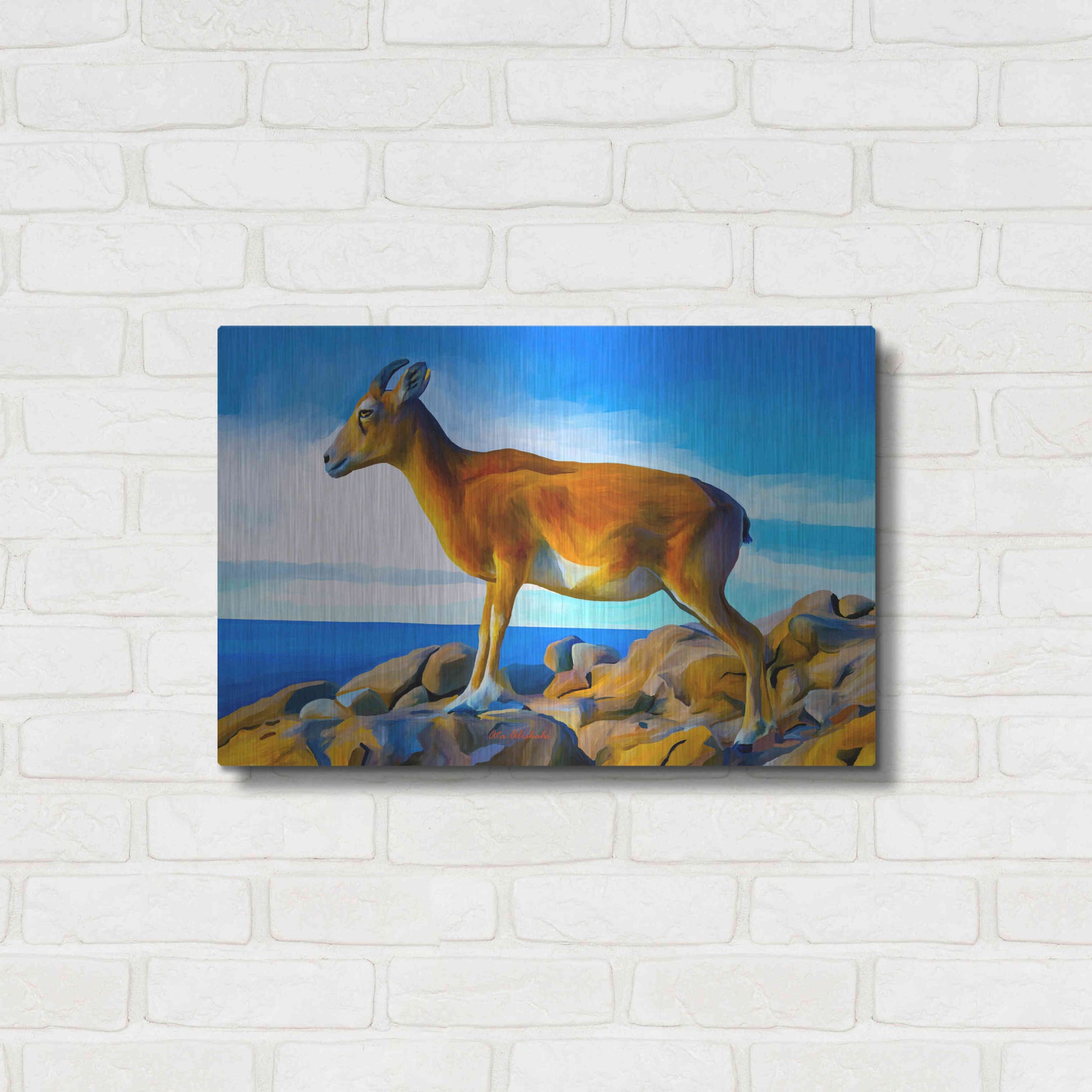 Luxe Metal Art 'Wild Life 2' by Ata Alishahi, Metal Wall Art,24x16