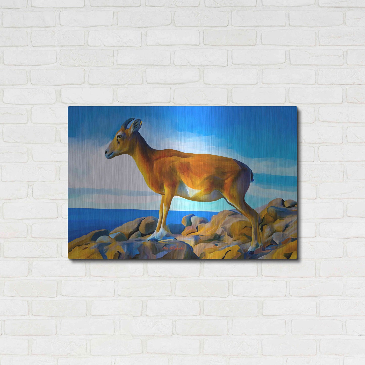 Luxe Metal Art 'Wild Life 2' by Ata Alishahi, Metal Wall Art,36x24