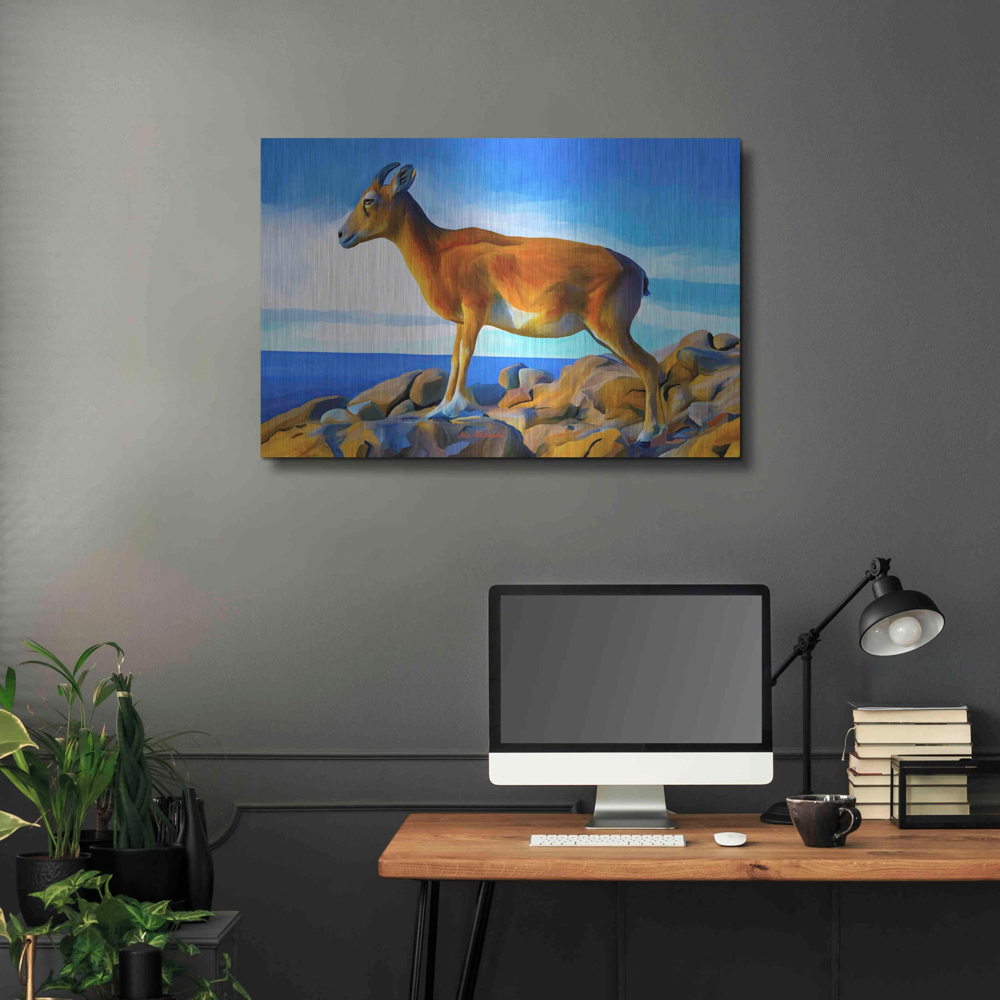 Luxe Metal Art 'Wild Life 2' by Ata Alishahi, Metal Wall Art,36x24