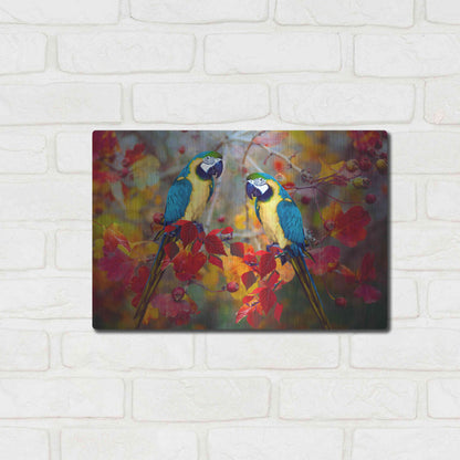 Luxe Metal Art 'Bird Collection 19' by Ata Alishahi, Metal Wall Art,16x12