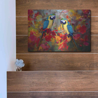 Luxe Metal Art 'Bird Collection 19' by Ata Alishahi, Metal Wall Art,16x12