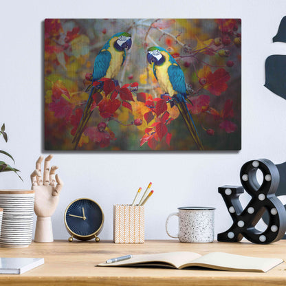 Luxe Metal Art 'Bird Collection 19' by Ata Alishahi, Metal Wall Art,16x12