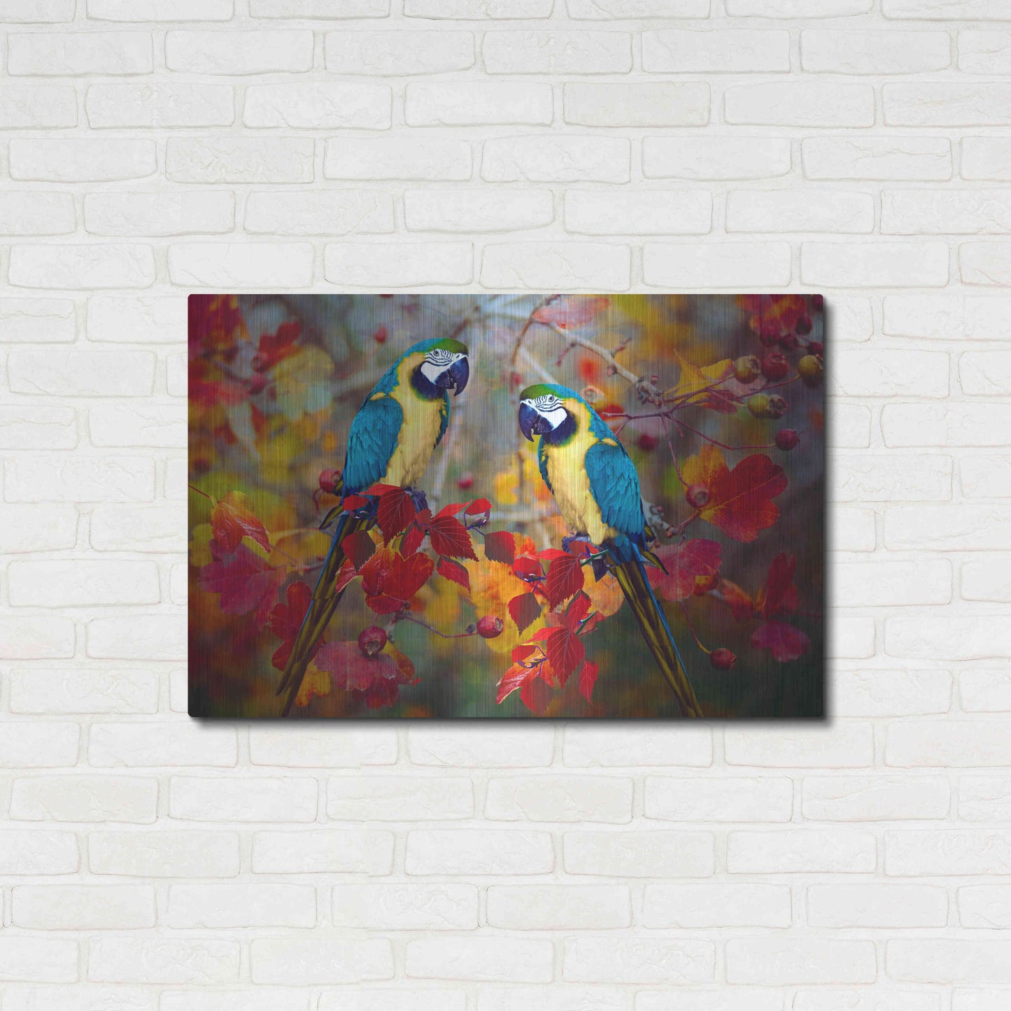 Luxe Metal Art 'Bird Collection 19' by Ata Alishahi, Metal Wall Art,36x24