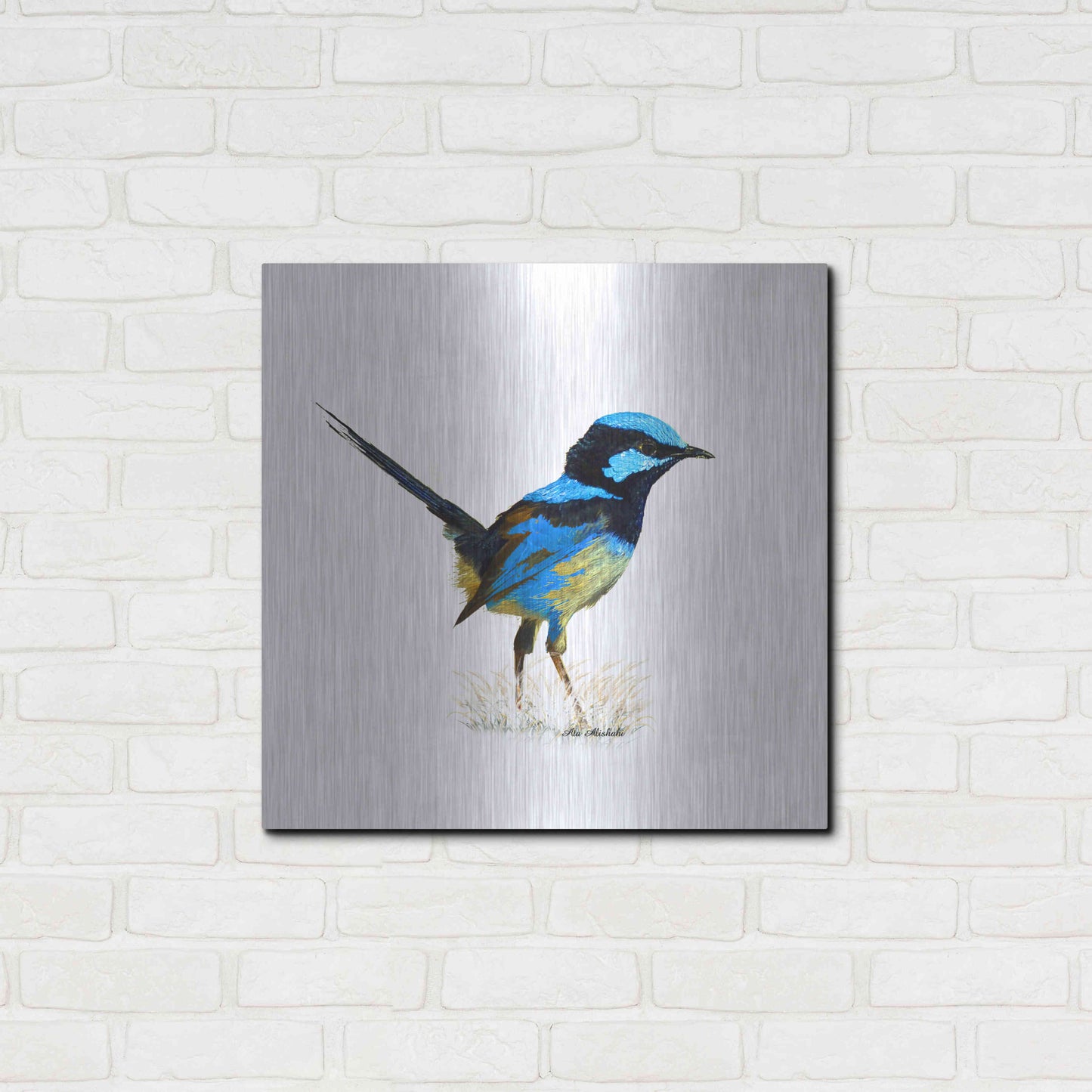 Luxe Metal Art 'Bird Collection 21' by Ata Alishahi, Metal Wall Art,24x24