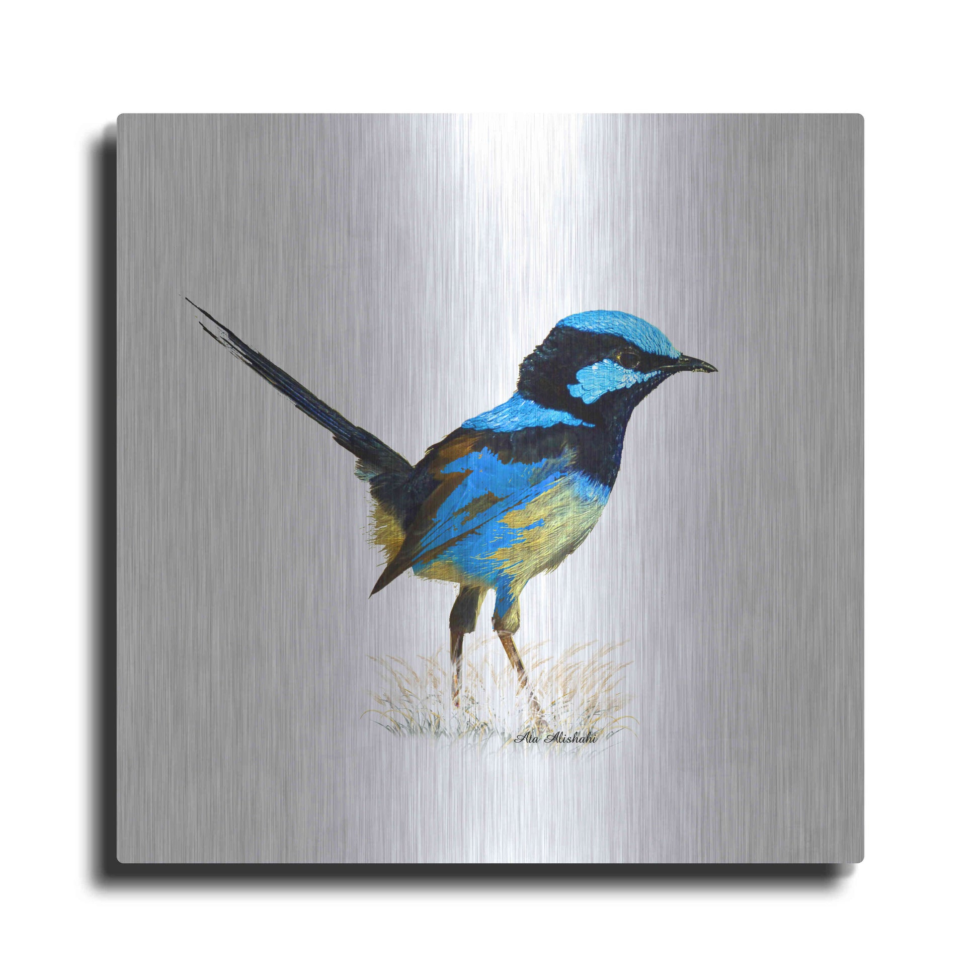 Luxe Metal Art 'Bird Collection 21' by Ata Alishahi, Metal Wall Art