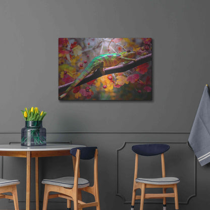 Luxe Metal Art 'Chameleons' by Ata Alishahi, Metal Wall Art,36x24