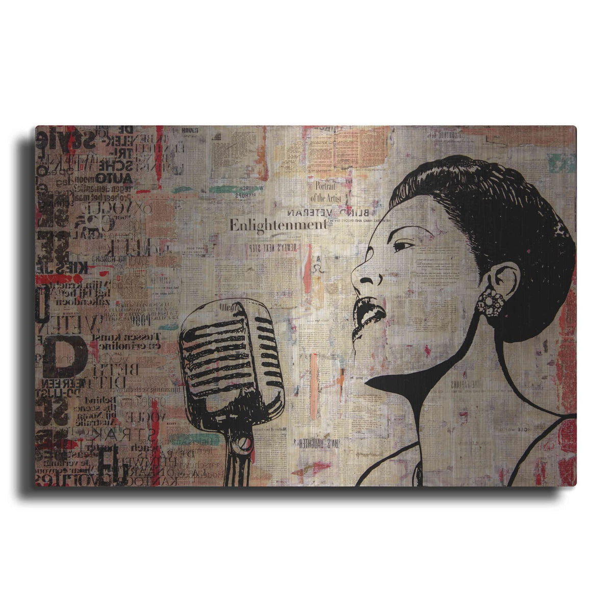 'Lady Day' by DB Waterman – Metal Wall Art