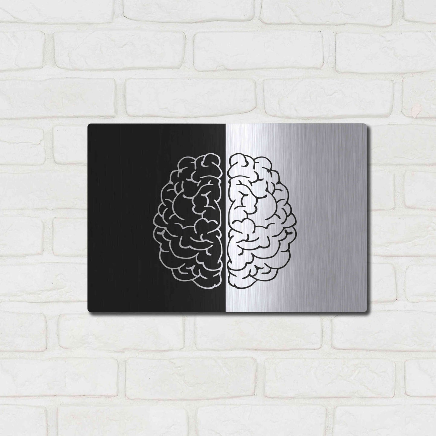 Luxe Metal Art 'Light And Dark' by Ata Alishahi, Metal Wall Art,16x12