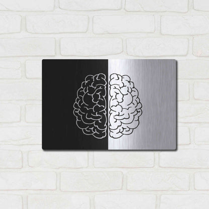 Luxe Metal Art 'Light And Dark' by Ata Alishahi, Metal Wall Art,16x12