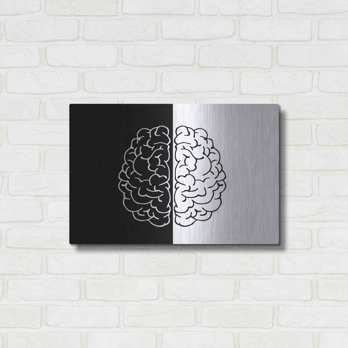 Luxe Metal Art 'Light And Dark' by Ata Alishahi, Metal Wall Art,24x16