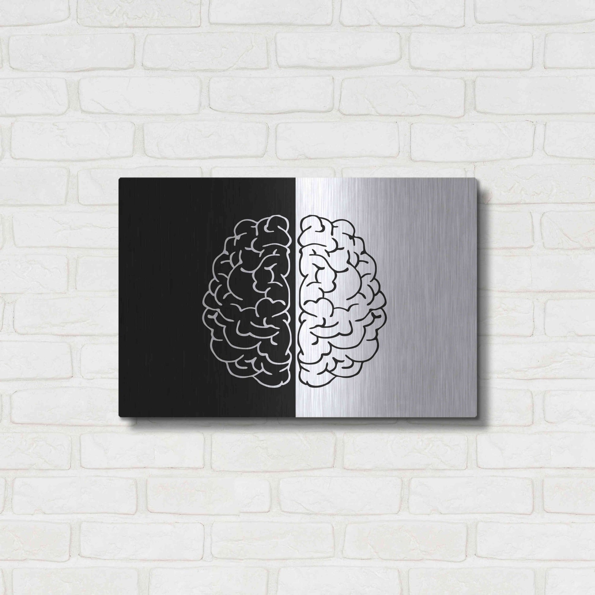 Luxe Metal Art 'Light And Dark' by Ata Alishahi, Metal Wall Art,24x16