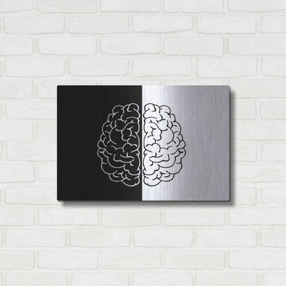 Luxe Metal Art 'Light And Dark' by Ata Alishahi, Metal Wall Art,24x16