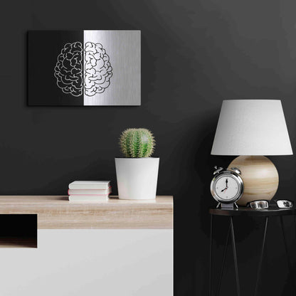 Luxe Metal Art 'Light And Dark' by Ata Alishahi, Metal Wall Art,24x16