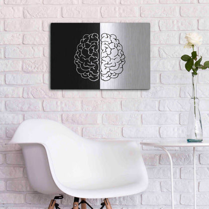 Luxe Metal Art 'Light And Dark' by Ata Alishahi, Metal Wall Art,24x16