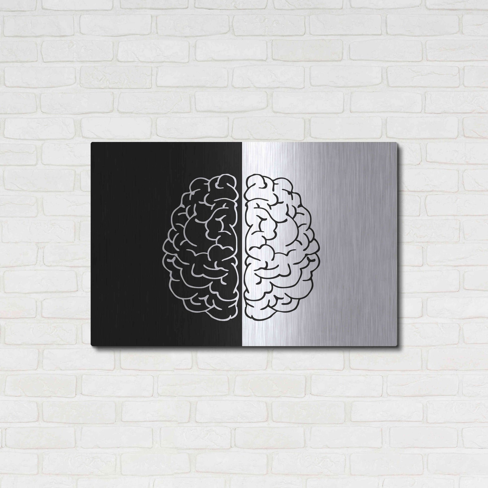 Luxe Metal Art 'Light And Dark' by Ata Alishahi, Metal Wall Art,36x24