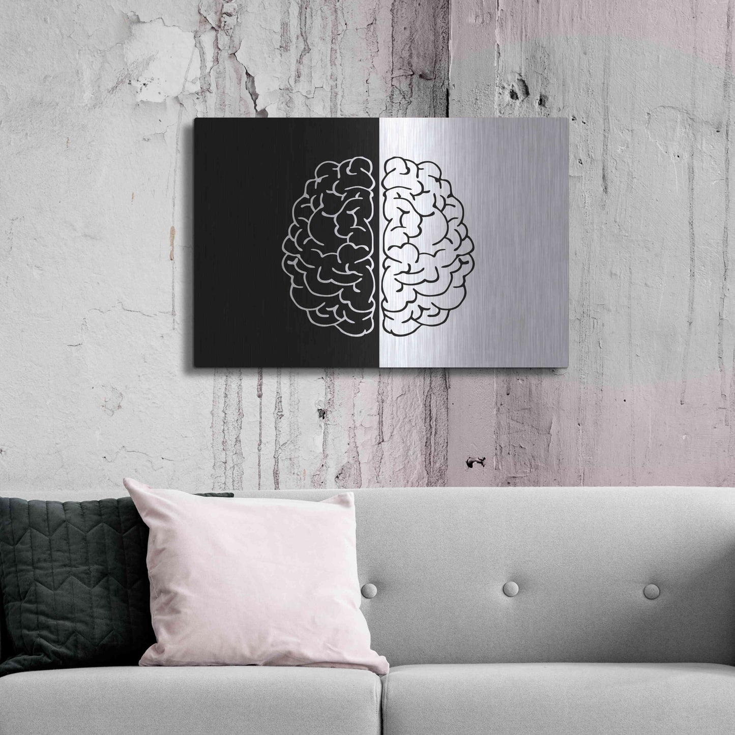 Luxe Metal Art 'Light And Dark' by Ata Alishahi, Metal Wall Art,36x24