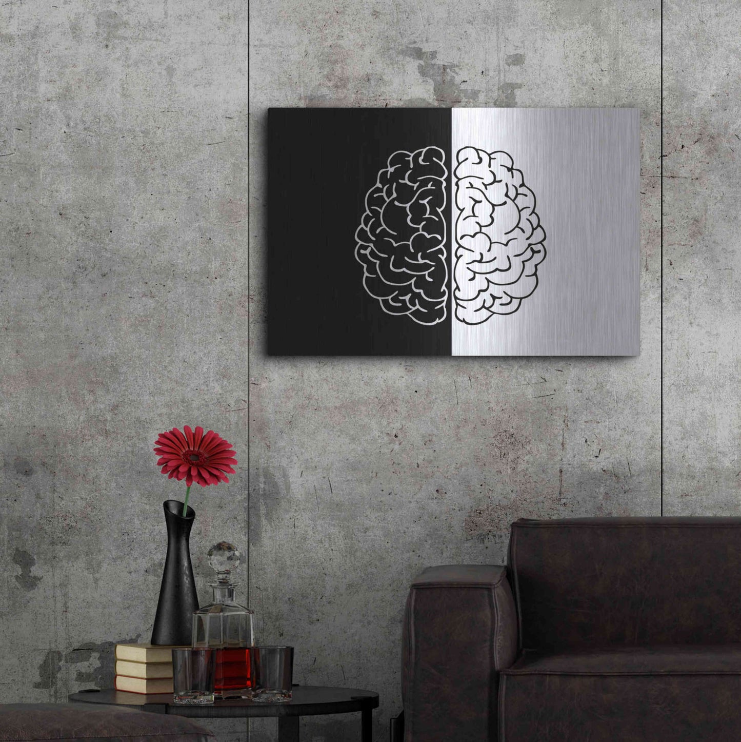 Luxe Metal Art 'Light And Dark' by Ata Alishahi, Metal Wall Art,36x24