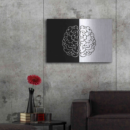 Luxe Metal Art 'Light And Dark' by Ata Alishahi, Metal Wall Art,36x24